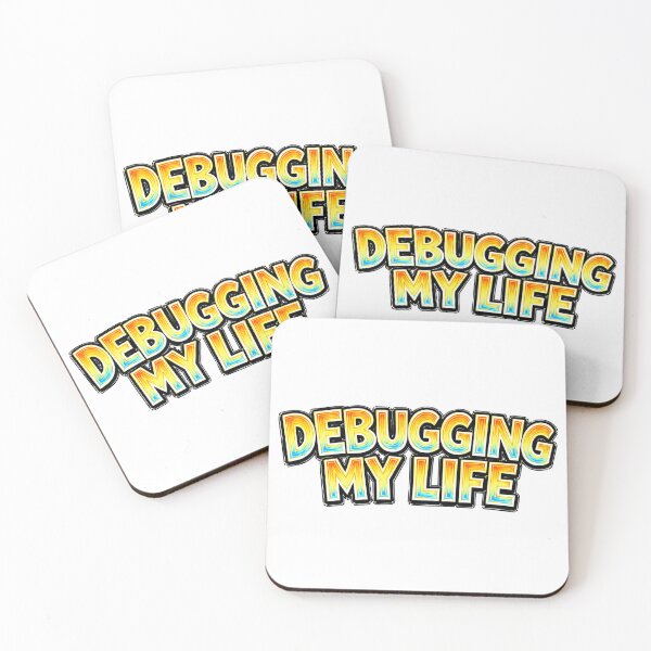 Item preview, DEBUGGING MY LIFE – hand drawn childlike typography designed and sold by Mac Sketches.