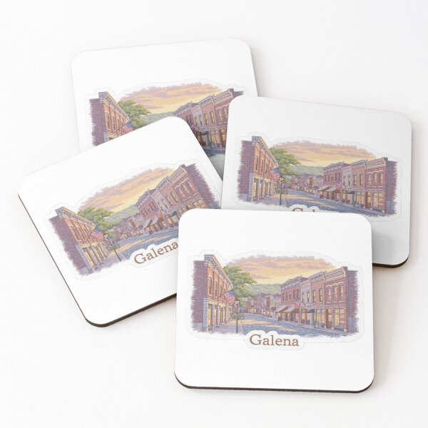 Item preview, Vintage Galena Downtown Historic Street Aesthetic Sticker designed and sold by Modefissi.