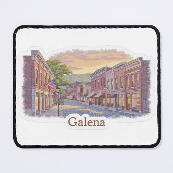 Item preview, Vintage Galena Downtown Historic Street Aesthetic Sticker designed and sold by Modefissi.