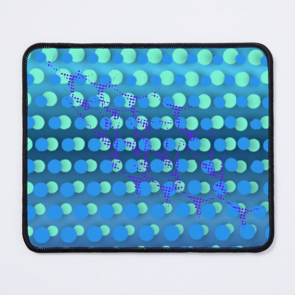 Item preview, Blue & Teal Polka Dot Pattern – Metallic Gradient Aesthetic Modern Minimal Design designed and sold by A-R Digital Designs.