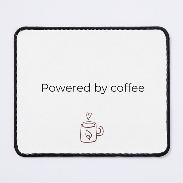 Item preview, Funny Coffee Lover T-shirt - Powered by coffee designed and sold by SimpleDesign111.