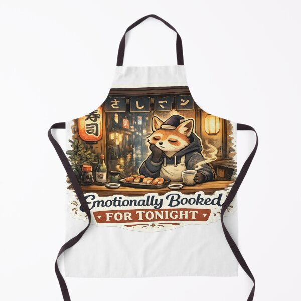 Item preview, Emotionally Booked For Tonight Retro Sushi Bar Japanese Aesthetic designed and sold by StickyGuys.