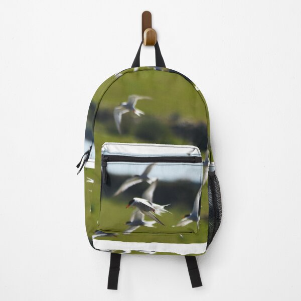 Item preview, Flock of Terns Swooping Over Coastal Grassland designed and sold by Shanguai.