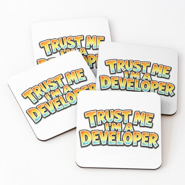 Item preview, TRUST ME I’M A DEVELOPER – hand drawn childlike typography designed and sold by Mac Sketches.