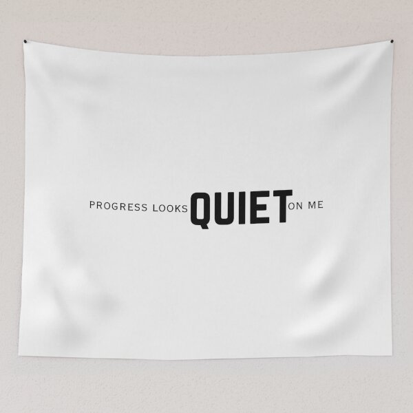 Item preview, progress looks quiet on me introvert self growth quote aesthetic gift mindset tshirt mug designed and sold by THE JAVE STUDIOS.