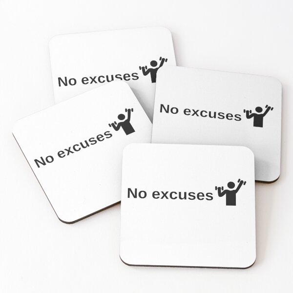 Item preview, Fitness: no excuses designed and sold by SimpleDesign111.