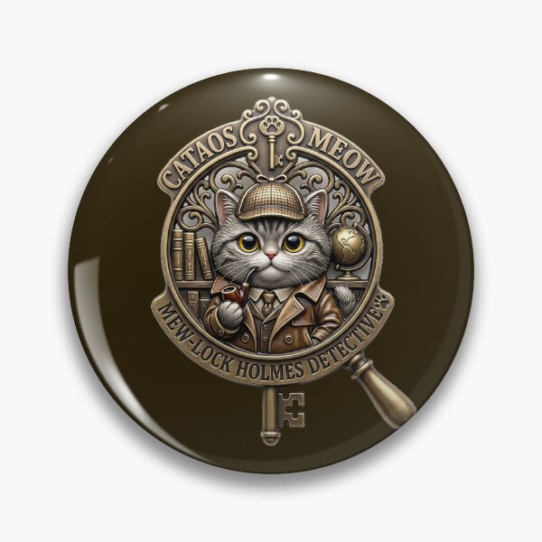 Item preview, The Master Detective Golden Medallion designed and sold by CataosMeow.