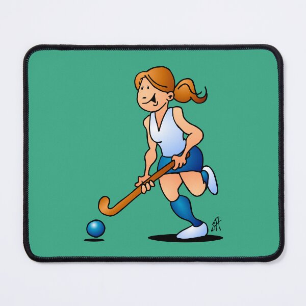 Item preview, Full Color Field Hockey Girl Design designed and sold by cardvibes.