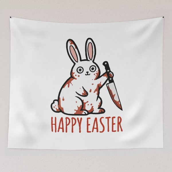 Item preview, Bloody Bunny Happy Easter designed and sold by Gkinoki.