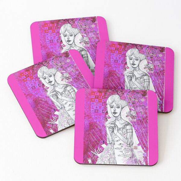 Item preview, Portrait Of Adele Bloch Bauer Inspired by Gustav Klimt (Drawing by ACCI) designed and sold by VanyssaGraphics.