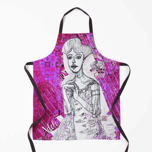 Item preview, Portrait Of Adele Bloch Bauer Inspired by Gustav Klimt (Drawing by ACCI) designed and sold by VanyssaGraphics.