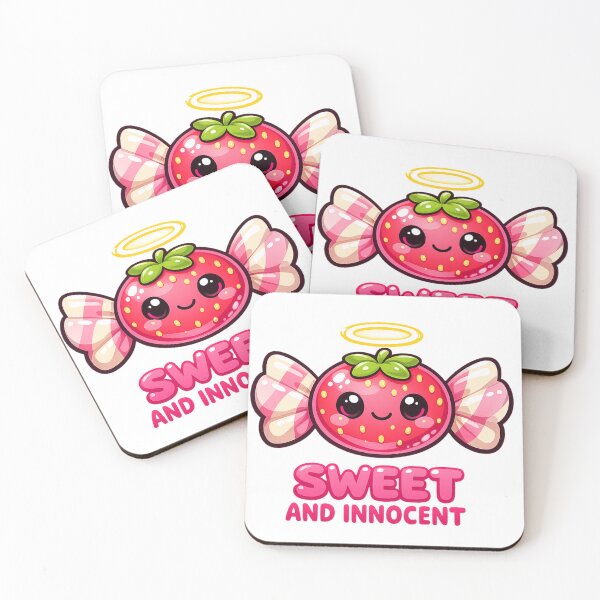 Item preview, Sweet and Innocent Kawaii Strawberry T-Shirt – Cute Angel Strawberry Aesthetic Design for Girls & Kawaii Gift Lovers designed and sold by GemBob Creations.