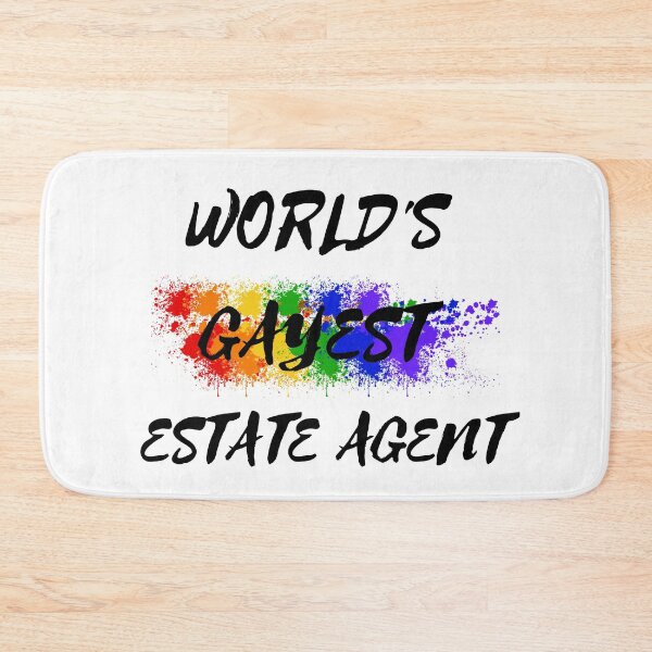 Item preview, World's Gayest Estate Agent designed and sold by LuckyKermit.