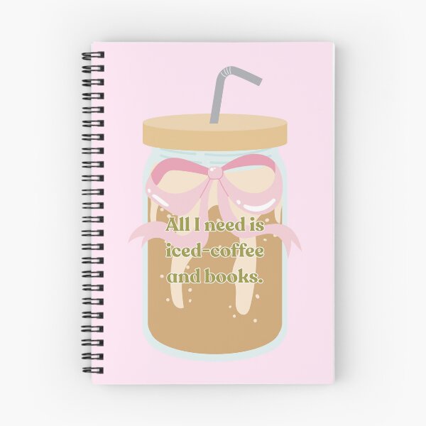 Item preview, All I need is iced-coffee and books designed and sold by ArieCherie♡.