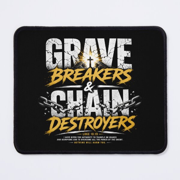 Item preview, Grave Breakers & Chain Destroyers Christian Faith T-Shirt designed and sold by GRACE THREADS .
