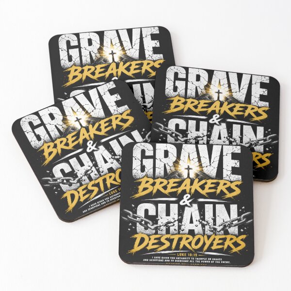 Item preview, Grave Breakers & Chain Destroyers Christian Faith T-Shirt designed and sold by GRACE THREADS .