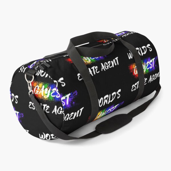 Item preview, World's Gayest Estate Agent Queer Joke With Rainbow Colors For Pride Month In Black designed and sold by LuckyKermit.