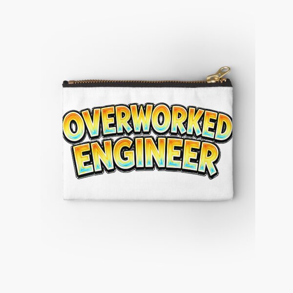 Item preview, OVERWORKED ENGINEER – hand drawn childlike typography designed and sold by Mac Sketches.