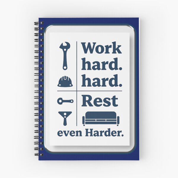 Item preview, Work Hard Rest Even Harder Minimal Worker Design designed and sold by Topoartispp.