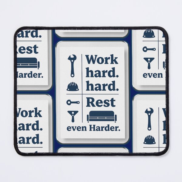 Item preview, Work Hard Rest Even Harder Minimal Worker Design designed and sold by Topoartispp.