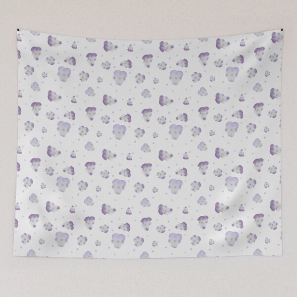 Item preview, Pansy Party - White designed and sold by MelnDesign.