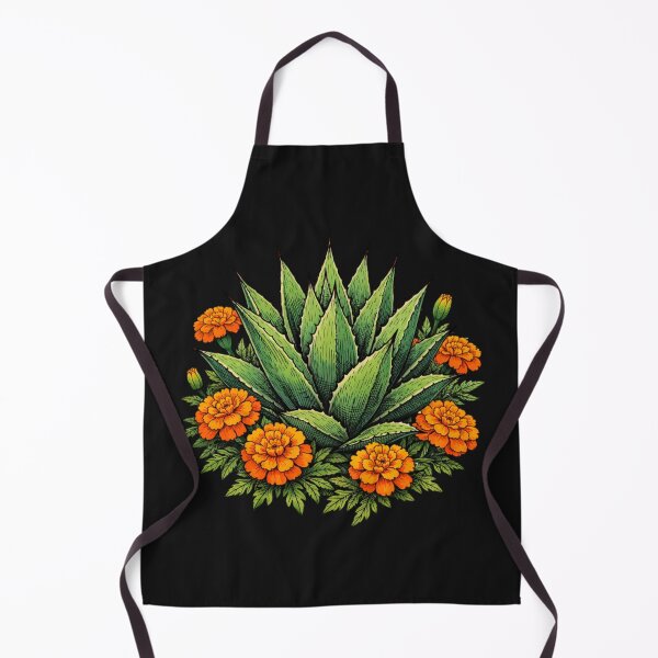Item preview, Vibrant Agave Marigold Botanical Line Art Style designed and sold by Tsugraf Designs.