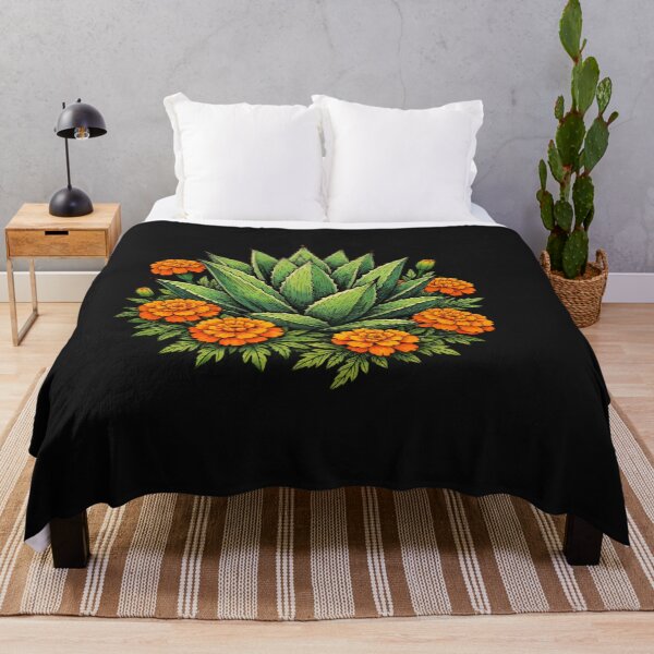 Item preview, Vibrant Agave Marigold Botanical Line Art Style designed and sold by Tsugraf Designs.