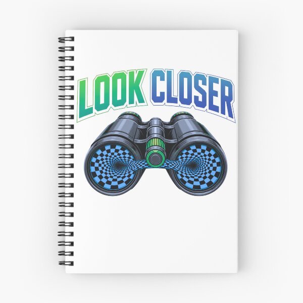 Item preview, LOOK CLOSER T-Shirt – Optical Illusion Binoculars Graphic, Trippy Vortex Design designed and sold by Aimetoi.