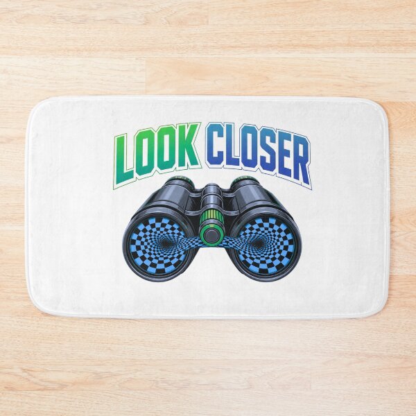 Item preview, LOOK CLOSER T-Shirt – Optical Illusion Binoculars Graphic, Trippy Vortex Design designed and sold by Aimetoi.