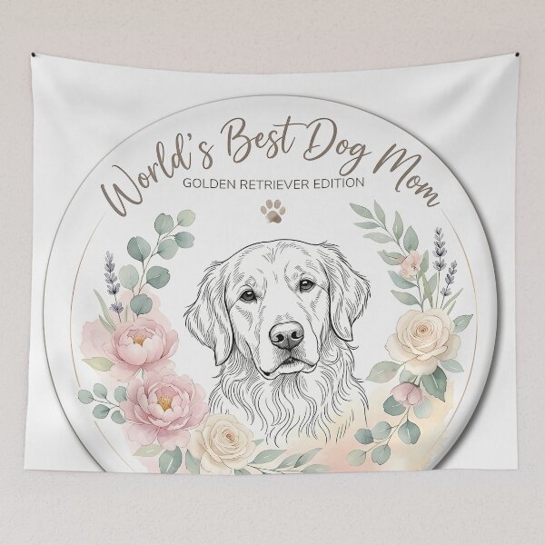 Item preview, Boho Golden Retriever Mom - Floral Dog Mother's Day designed and sold by Pfotenfaden.