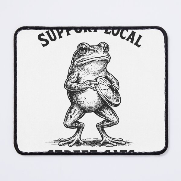 Item preview, Funny Frog Support Local Street Cats designed and sold by ironicmuscle.