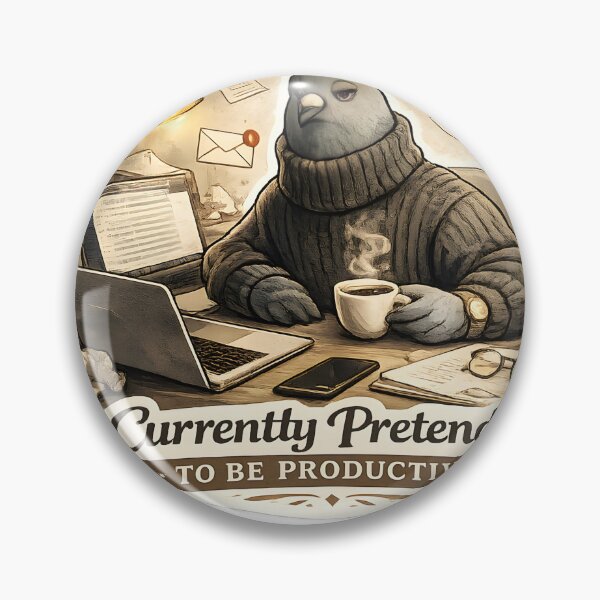 Item preview, Currently Pretending To Be Productive Luxury Office Burnout Aesthetic designed and sold by StickyGuys.
