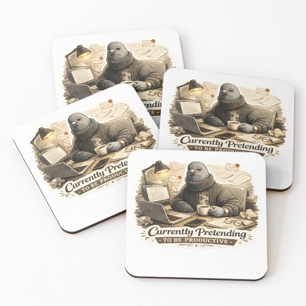 Item preview, Currently Pretending To Be Productive Luxury Office Burnout Aesthetic designed and sold by StickyGuys.