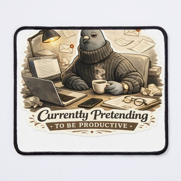 Item preview, Currently Pretending To Be Productive Luxury Office Burnout Aesthetic designed and sold by StickyGuys.
