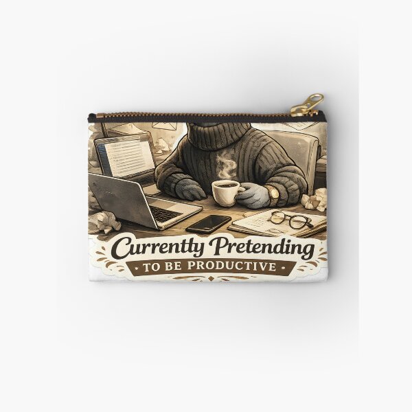Item preview, Currently Pretending To Be Productive Luxury Office Burnout Aesthetic designed and sold by StickyGuys.