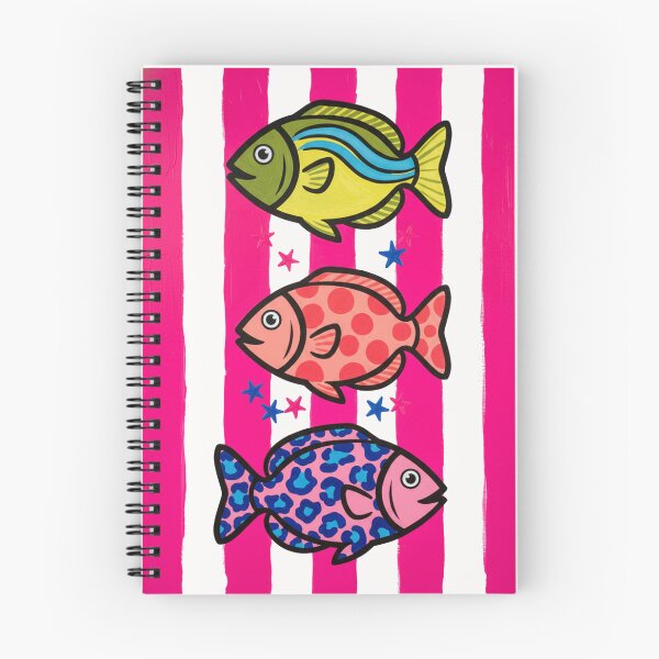 Item preview, Vibrant Preppy Fish Pop Art Illustration designed and sold by InkRebelprint.