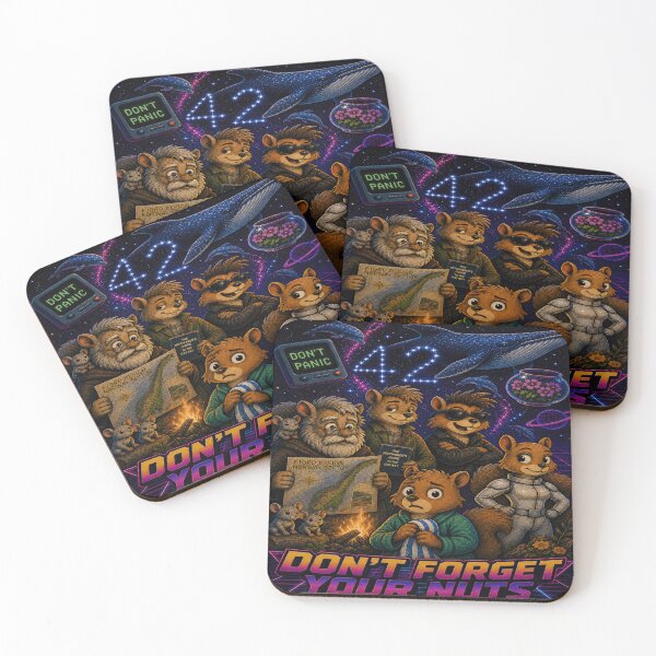Item preview, Don’t Forget Your Nuts – Space Squirrel Hitchhiker Parody designed and sold by SecretSquirrellDesigns.