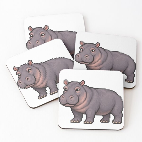 Item preview, Pixelated HIPPO designed and sold by Stickers void.