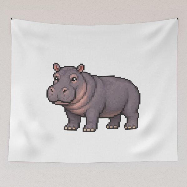 Item preview, Pixelated HIPPO designed and sold by Stickers void.