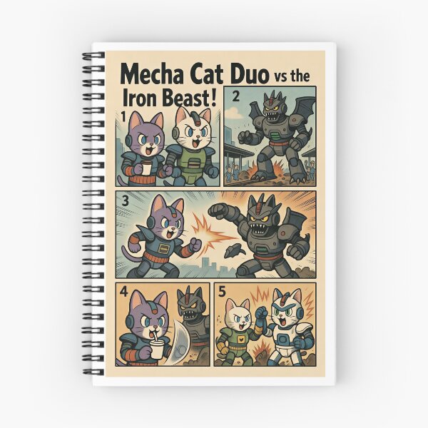 Item preview, Mecha Cat Duel vs the Iron Beast! designed and sold by Niagara-ReVolt.