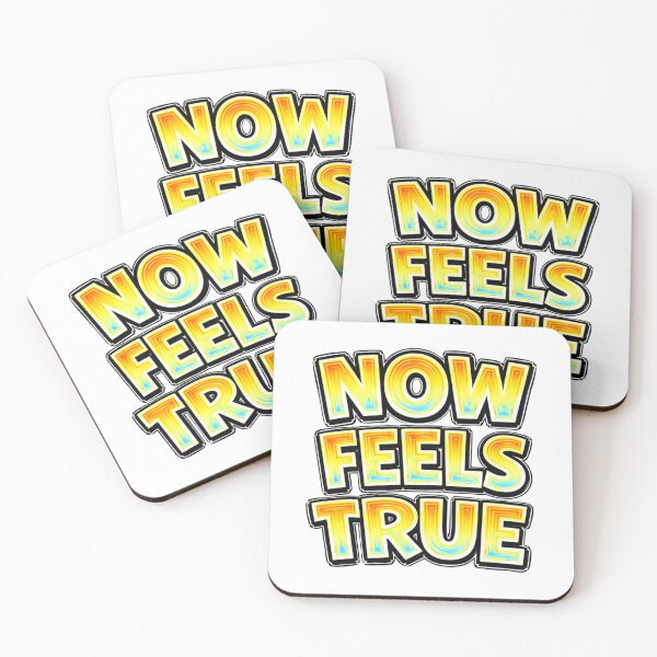 Item preview, NOW FEELS TRUE – hand drawn childlike typography designed and sold by Mac Sketches.