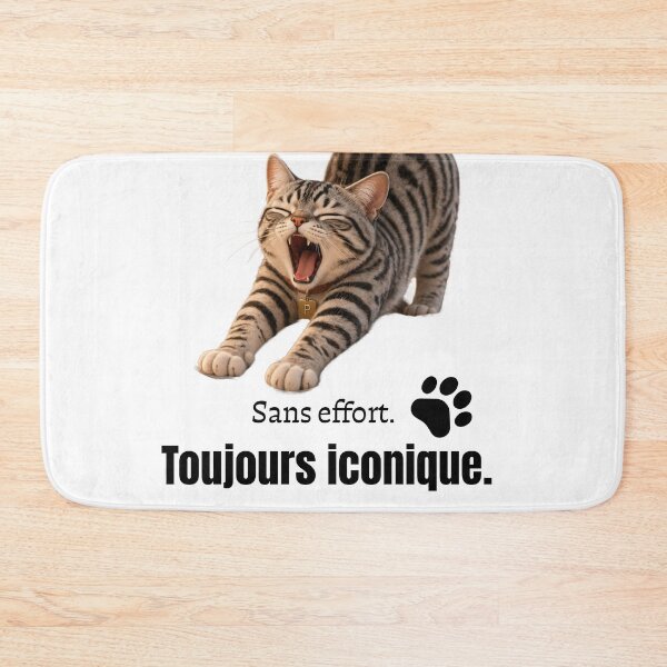 Item preview, No Effort Still Iconic Cat – Lazy Funny Cat Meme designed and sold by TitiaDesign.