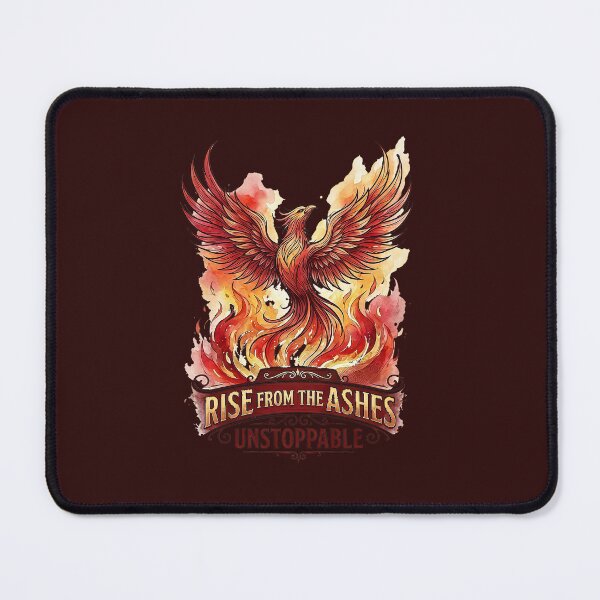 Item preview, Rise From The Ashes - Unstoppable Phoenix Watercolor Art designed and sold by Style-InkPulse.
