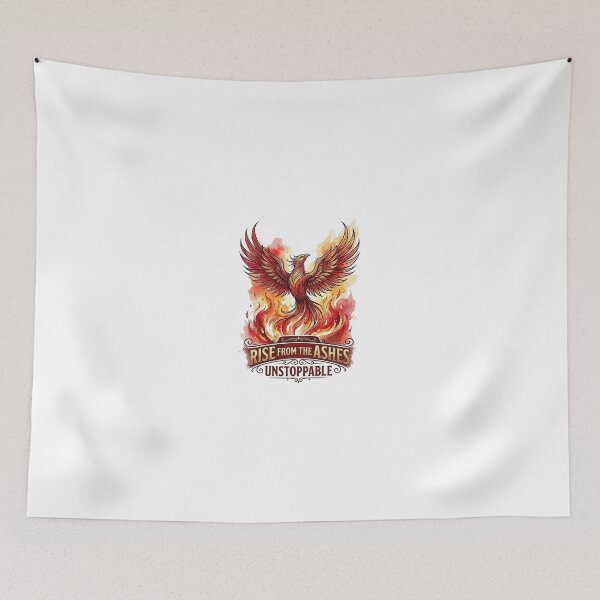Item preview, Rise From The Ashes - Unstoppable Phoenix Watercolor Art designed and sold by Style-InkPulse.