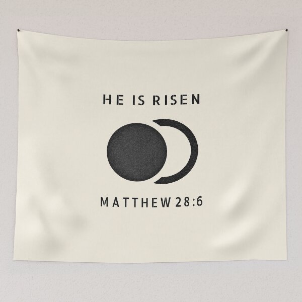 Item preview, Minimal Abstract Empty Tomb | Matthew 28:6 Easter Christian Design | Black designed and sold by ZechJohnRB.