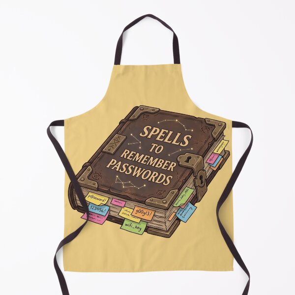Item preview, Spells to Remember Passwords - Funny Witchy Spellbook designed and sold by MythoWorldddd.