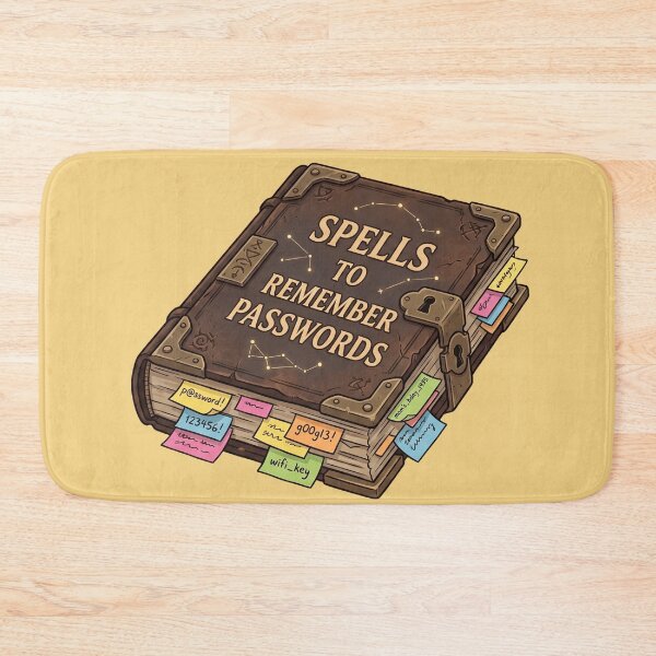 Item preview, Spells to Remember Passwords - Funny Witchy Spellbook designed and sold by MythoWorldddd.