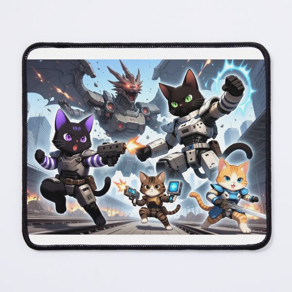 Item preview, Mecha Cats Do Battle! designed and sold by Niagara-ReVolt.
