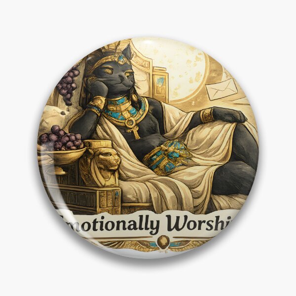 Item preview, Emotionally Worshipped Egyptian Cat Queen Luxury Mythology Aesthetic designed and sold by StickyGuys.