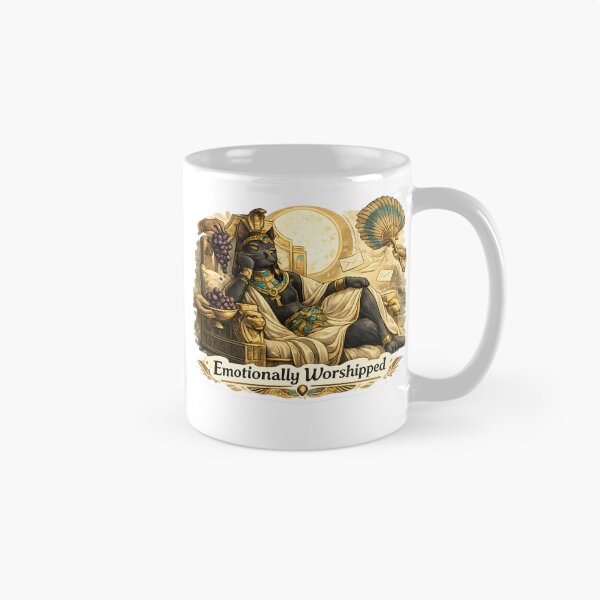 Item preview, Emotionally Worshipped Egyptian Cat Queen Luxury Mythology Aesthetic designed and sold by StickyGuys.